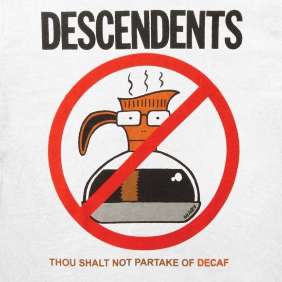Descendents Thou Shalt Not Partake Of Decaf T-Shirt Punk Band Tee 05 - Picture 2 of 5